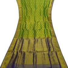 Vintage Grün Sarees 100%