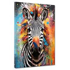 Pop Art Zebra frontal Tiere