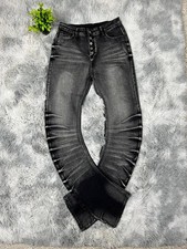 Jeans Hose Stacked Schwarz