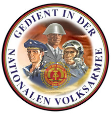 Traditionspflege DDR & NVA -  Aufkleber - glänzend - 63 mm - modernere Variante