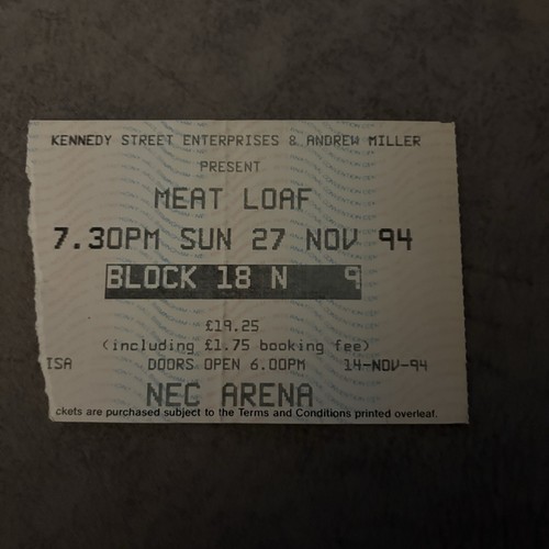 Meat loaf nec arena - meat,