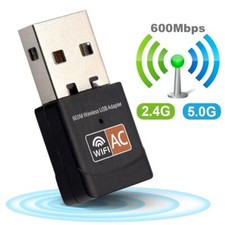 AC 600Mbps WLAN Stick Dual Band 2.4GHz / 5GHz WIFI DongleUSB Wireless für PC
