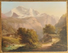 Altes Ölbild Vedutenmalerei