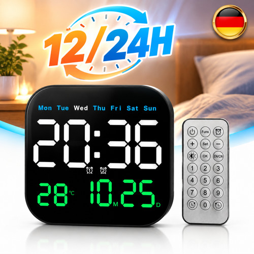 Große wanduhr digitaluhr - große,