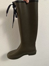 Schicke leichte AIGLE Gummistiefel oliv Gr. 37 neu