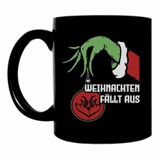 Tasse Weihnachten fällt aus lustige Grinch Motive Sprüche becher kaffeetasse