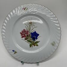 Kuchenplatte Porzellan Enzian Muster  26 cm Reg-1