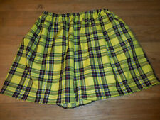 Mädchenrock Damenrock, Schottenrock, Kinder, Gr. S, selbst genäht, Karo, gelb