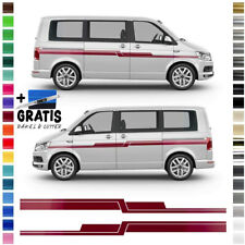 Auto-Dress 2X Seitenstreifen, Aufkleber für VW Transporter T5 & T6 (Mehrfarbig)