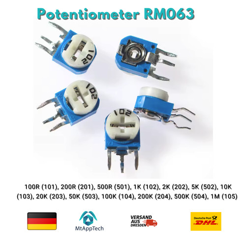 Potentiometer rm063 poti - potentiometer,