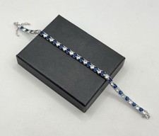 Tennis Armband blau weiß