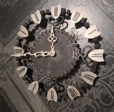 Diehl Electronic Wanduhr, Eisen massiv, Retro 70er