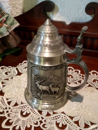 Zinn krug bier jubiläum - bier,