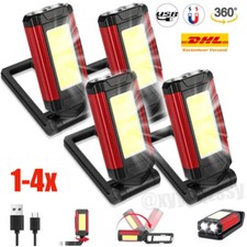 COB LED KFZ Arbeitsleuchte Akku Werkstattlampe Handlampe Magnet Stablampe USB DE