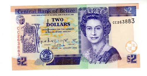 Belize dollar schein 2002 - belize,