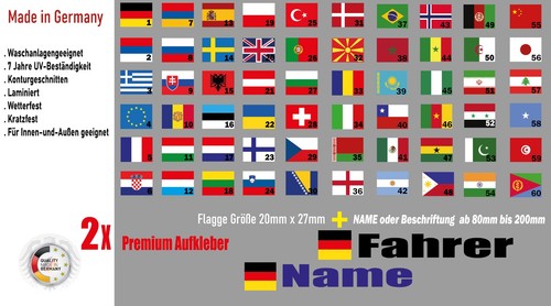 Name 2xflagge - &,