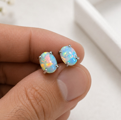 3x5mm original feueropal oval - original,