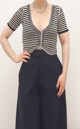 Kurze strickjacke cropped - kurze,