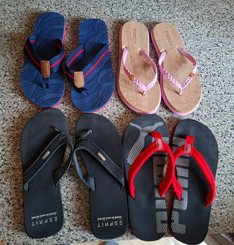 Paar zehentreter flip flops - 4,