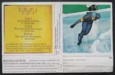 " 25 Ard Schenk Holland Gold 5000 m Eisschnelllauf Huberty Olympia Album Bild