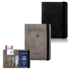 Reisepasshülle Portemonnaie Reisebrieftasche Organizer Karten Hülle RFID