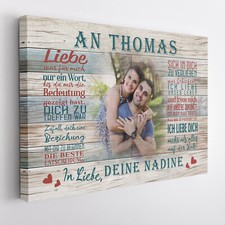 Leinwand "An meinen Partner"