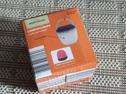 Campinglampe inkl - 1,