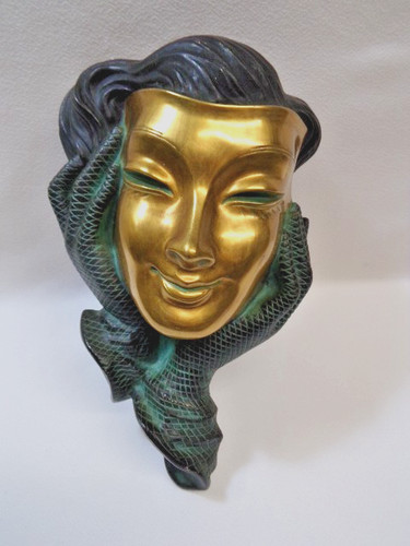 Wandmaske achatit frau - wandmaske,