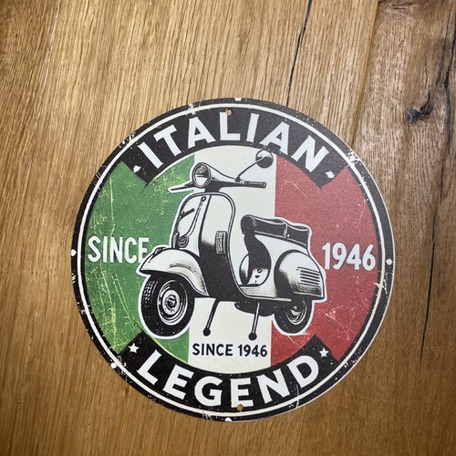 Vespa blechschild 20cm - blechschild,