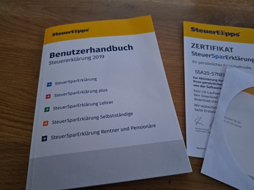 Steuersparerklärung 2020 für - 2020,