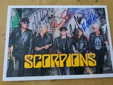Unikat. Orginales Scorpions. Autogramm. Musik. Gruppe. Rock. Neu. Fan Artikel 