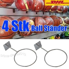 4 Pcs Klar Ballhalter für Basketball, Fußball, Volleyball Ständer Halterung Set