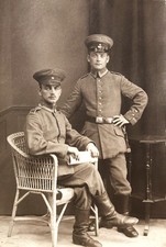 Alte Postkarte, 2 Soldaten