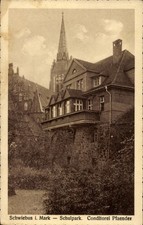 Ak Świebodzin Schwiebus Ostbrandenburg, Schulpark, Conditorei... - 11456483