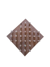 Solitär Strategiespiel Holz Handarbeit Brettspiel Vintage Denkspiel gebraucht