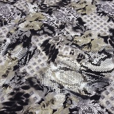 Stoff Viskose Jersey Blumen