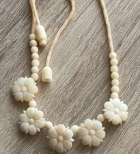 Halskette Schmuck Elfenbein