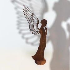 ENGEL SANTINE BETEND 45cm hoch Edelrost Rost