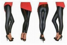Leggings damen in Lederoptik