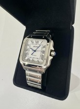 Seiko Mod Santos Style | Automatik NH35 | Hommage | Edelstahl Uhr Herren | 38mm