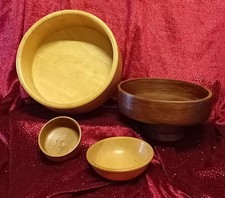 4 Holzschüsseln, Schalen