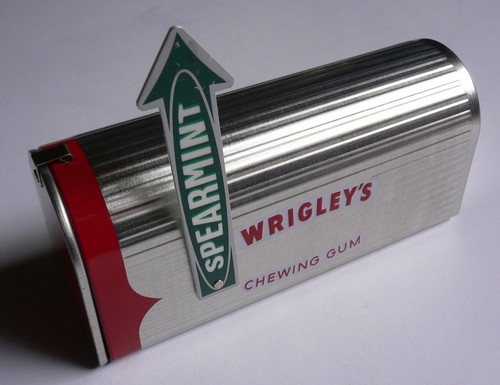 Blechdose leerdose wrigley - blechdose,