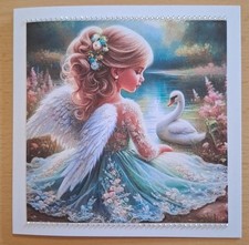 3D-Grusskarte °Engel - Schutzengel 😇° Geburtstag - Edle Handarbeit