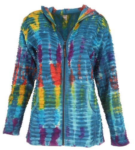 Bunte batikjacke jacke boho - bunte, jacke,