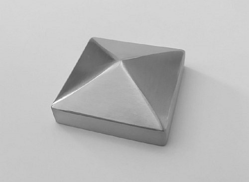 Pfostenkappe aus edelstahl 8x8 - pfostenkappe,