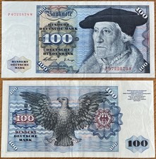 ?? 100 Deutsche Mark ❌ DM  Schein Bundesbank 2.Januar 1960 ❌ P 0722878 W ??