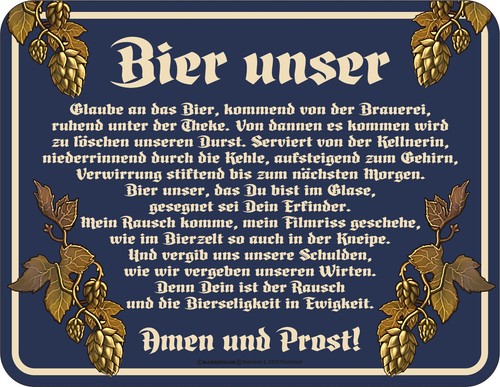 Männer blechschilder bier - blechschilder,