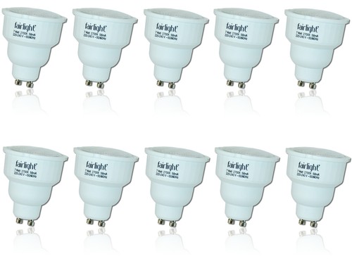 10x watt reflektor gu10 - ,