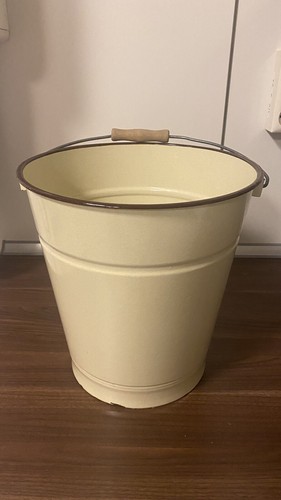 Ddr emaille eimer beige - ddr,
