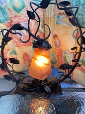 Tischlampe Schmiedeeisen Vintage